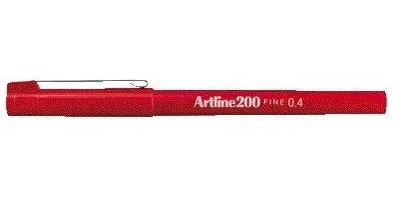 Produktbild von Artline - Fineliner 200 rund fein rot | 12 Stück