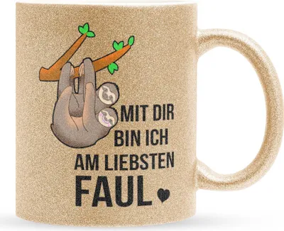 Produktbild von 22Feels Glitzertasse Gold Paar Jahrestag Geschenk Hochzeitstag Ehefrau Ehemann Valentinstag Sie Ihn Freund Freundin Geburtstag Weihnachten Liebe Paar Geschenkidee Bürotasse