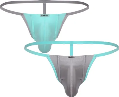 Obrázok produktu pre SUKREW G-String Multipack 1x Peppermint + 1x Silver Sparkle - Größe M