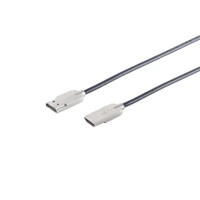 Produktbild von HDMI Kabel, 4K, ultra slim, schwarz, 0,5m