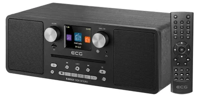 Zdjęcie produktu dla ECG B.BOLD 7200 Entire Black|Radio internetowe| FM | DAB+| BT |stereo| CD | MP3 | USB | microSD |