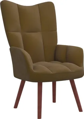 Obrázok produktu pre Relaxačné kreslo hnedé zamat