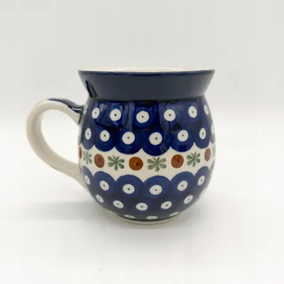 Produktbild von Becher Handgefertigte Bunzlauer Keramik Tasse, Becher 450 ml