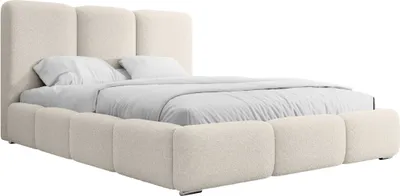Produktbild von FEDVE Polsterbett Doppelbett Kestle Schlafzimmer Bett Bettkasten Matratze H3 160x200 cm Beige (Now Or Never 03)