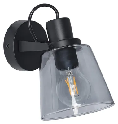 Zdjęcie produktu dla Kinkiet łazienkowy BADOSA czarny 1xGU10x6W szkło wym:18,2x13x20,4cm IP44 Zuma Line