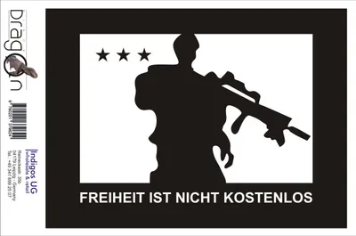 Produktbild von Aufkleber / Autoaufkleber - JDM / Die cut / Auto / OEM - Freiheit ist nicht  - 150x120 mm silber - Heckscheibe / Heckscheibenaufkleber