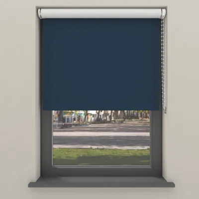 Produktbild von Cocoon Home Rollo Klemmfix ohne Bohren 90x275 - Verdunkelnd - Dunkelblau