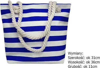 Zdjęcie produktu dla Torba wiosenno-letnia FB01-BIG STRAPS-0699 D.BLUE