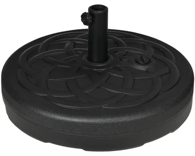 Image de Porte-parapluies, résistant aux intempéries, facile à monter, noir