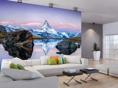 Produktbild von Vlies Fototapete 400x280 cm Tapeten Wandtapete XXL Natur Landschaft Gebirge c-B-0068-a-a