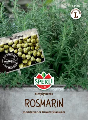 Produktbild von Rosmarin SimplyHerbs Multipille | Rosmarinsamen von Sperli-Samen [MHD 01/2026]
