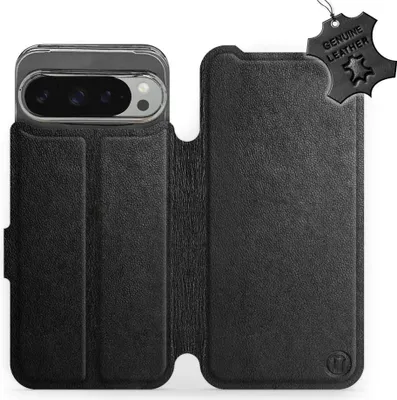 Produktbild von Echtleder Handyhülle für Google Pixel 9 Pro XL, Mobiwear Leather, Schwarz
