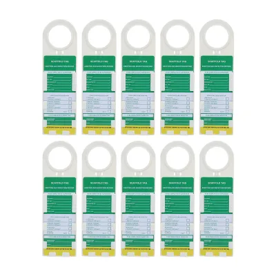 Obrázok produktu pre 10PCS lešenie Tag uzamykanie Pozor Údržba Sign pre elektrické chemické priemyselnej bezpečnosti