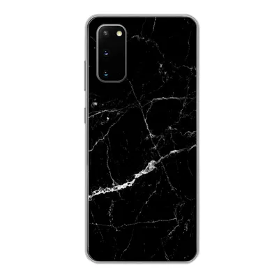 Produktbild von MuchoWow® Handyhülle Schutzhülle Hülle für Samsung Galaxy S20 Marmor - Schwarz - Marmoroptik - Weiß - Luxus - Stein Silikon Softcase Handy Hülle - Bild