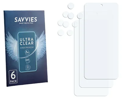 Produktbild von 6x Für Motorola Moto G17 (Display+Kamera) Schutzfolie Savvies Displayschutz Display Schutz Folie Klar Transparent