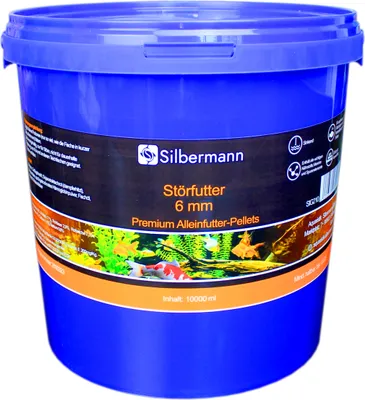 Produktbild von Silbermann Störfutter 4 bis 6 mm - sinkendes Hauptfutter für Störe (10000 ml), SIG 207