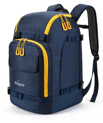 Obrázek produktu pro Lyžařský batoh na lyžařské boty - 55 l - S přihrádkou na helmu a popruhy na záda - Pro lyžování a snowboarding