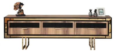Immagine prodotto di Soggiorno credenza porta TV RTV pensile basso legno mobili marrone