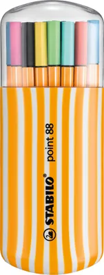 Produktbild von Fineliner - STABILO point 88 - 20er Zebrui - mit 20 verschiedenen Farben