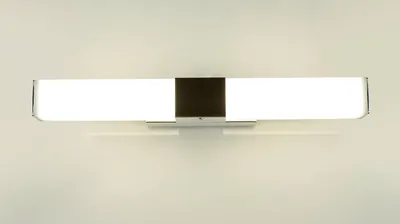 Produktbild von LED Spiegelleuchte Edelstahl IP44 neutralweißes Licht 4100 K 630 lm B: 40 cm Chrom Weiß länglich