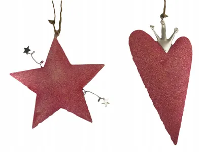 Image de Pendentif incassable rose pour sapin de Noël 17 cm