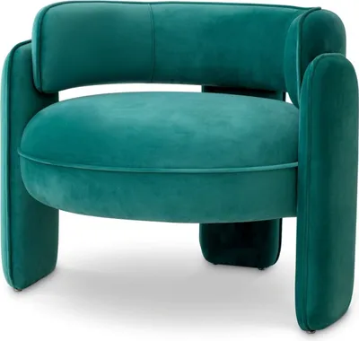 Produktbild von Casa Padrino Luxus Samt Sessel Türkis 80 x 71 x H. 68,5 cm - Wohnzimmer Sessel - Hotel Sessel - Wohnzimmer Möbel - Luxus Möbel - Wohnzimmer Einrichtung - Luxus Einrichtung - Möbel Luxus