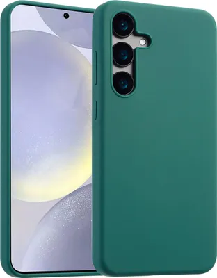 Image de Accezz Liquid Silicone Backcover pour le Samsung Galaxy S24 Plus - Vert foncé