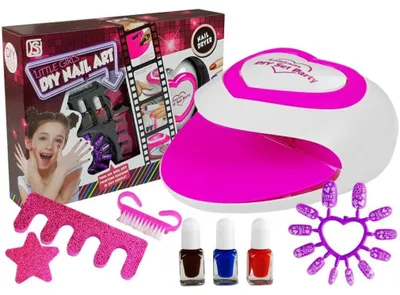 Produktbild von Lean Toys Kinder Nagellack Set + Nagellampe