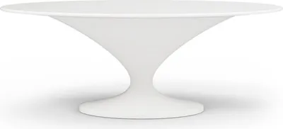Produktbild von Casa Padrino Luxus Garten Esstisch Matt Weiß 200 x 120 x H. 75 cm