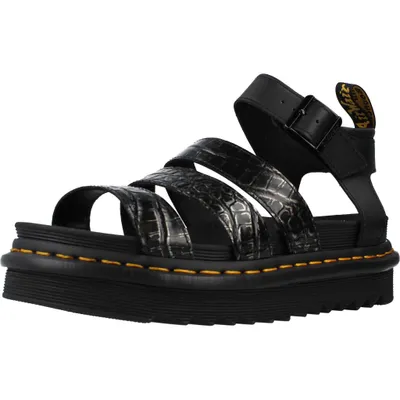 Produktbild von DR. MARTENS Sandalen BLAIRE GUNMETAL WILD CROC, Schwarz:36