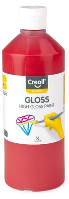 Zdjęcie produktu dla Błyszcząca farba poliwinylowa Creall Gloss 500 ml - ciemnoczerwona
