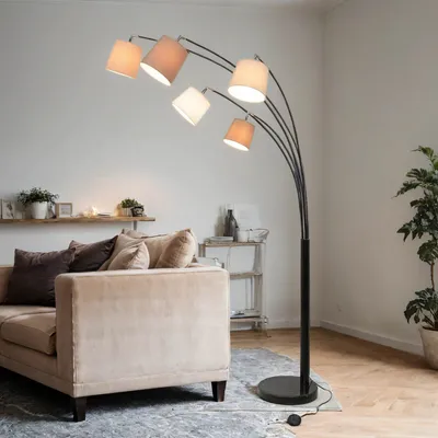 Obrázek produktu pro Designová stojací lampa obývací pokoj 200 cm vysoká mramorová základna moderní nastavitelná stojací lampa E27 obývací pokoj