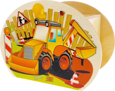 Produktbild von Holzdekoration Spardose Baustelle BxLxH 65x115x85mm NEU