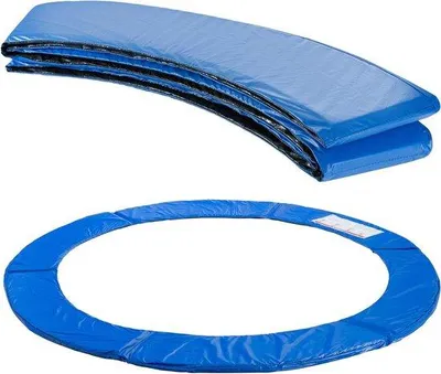 Productafbeelding van Trampoline Randafdekking - Veiligheidsmat Randbescherming - Veilig Trampolinespringen - UV-bestendig Scheurvast - 244 cm - Blauw