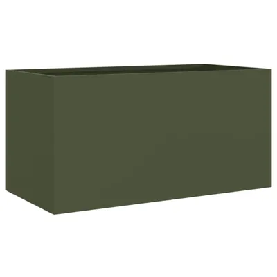 Zdjęcie produktu dla vidaXL Sadzarka oliwkowozielona 62x30x29 cm stalowa