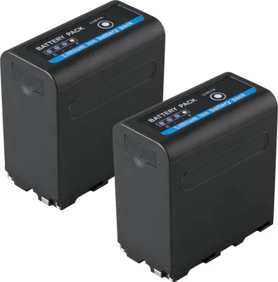 Produktbild von 2x Blumax Akku | für Sony NP-F980 Digitalkamera | Kapazität 10050mAh  |Spannung 7,4Volt | Video- und  Kamerazubehör