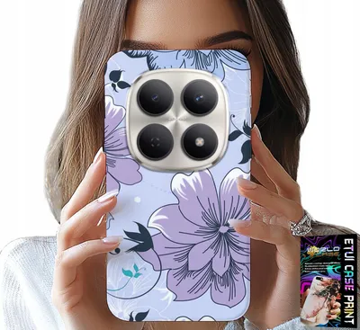 Produktbild von Etui Do Xiaomi Note 15 4G 5G - Kwiatki Kwieciste Modne Wzory Plecki