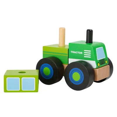 Image de Small Foot 11073 Véhicule de construction tracteur, 4 pièces (1 set)