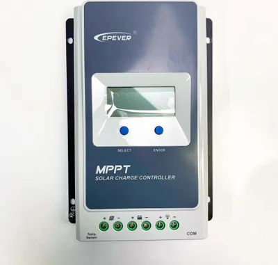 Productafbeelding van EPEVER® 20A MPPT-zonneladerregelaar uit de Tracer AN-serie, met 12V/24V DC, die de systeemspanning automatisch detecteert, geschikt voor 100V zonnepanelen tot 130W/260W (20A)