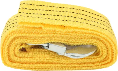 Image de sangle de remorquage de voiture 3T de 4 m avec crochet en acier polypropylène haute résistance pour les camions de remorquage d'urgence