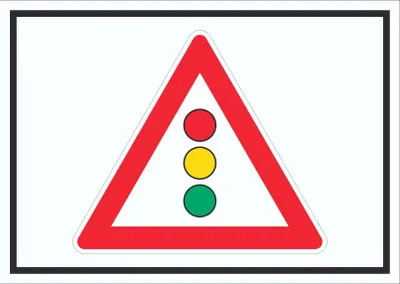 Produktbild von Schild Achtung Ampel Symbol A3 Rückseite selbstklebend