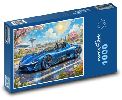 Obrázek produktu pro Puzzle 1000 Sportovní kabriolet na dráze - martinpuzzle