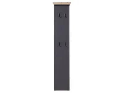 Produktbild von Garderobenpaneel Hängegarderobe Wandgarderobe Garderobe Flurmöbel "Jillana I" Graphit / Artisan Eiche