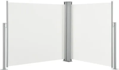 Produktbild von vidaXL Ausziehbare Seitenmarkise Cremeweiß 100 x 600 cm