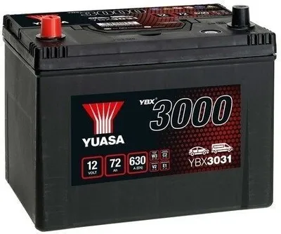 Produktbild von YUASA YBX3000 Starterbatterie 12V 72Ah 630A/EN D26 Batterie