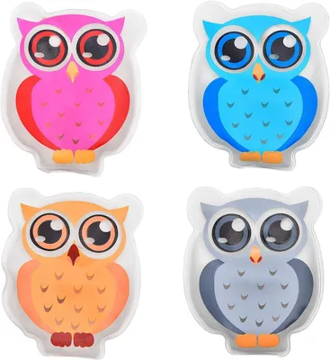 Productafbeelding van Handwarmers - Set van 4 - Herbruikbaar - Uilen - Zakwarmers