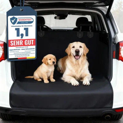 Produktbild von Upgrade4cars Kofferraumschutz Hund mit Ladekantenschutz Wasserdicht & rutschfest | Auto Hundedecke Kofferraum