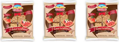 Produktbild von 3x Divella Pancrostino con Farina Integrale Geröstetes Vollkornmehl Brot crouton 6 Portionen Brotersatz 250g