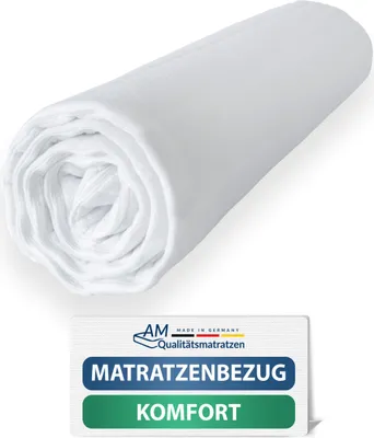 Produktbild von AM Qualitätsmatratzen | Hochwertiger Komfort Matratzenbezug | 180x200x18 cm | Matratzenschoner | Ersatzbezug | 180/200 | 18 cm Höhe