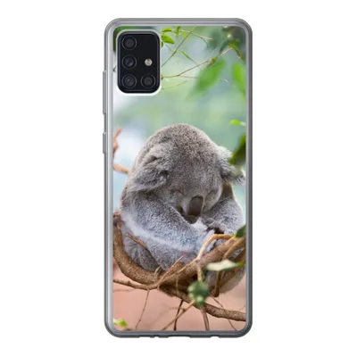 Produktbild von MuchoWow® Handyhülle Schutzhülle Hülle für Samsung Galaxy A52 5G Koala - Äste - Schlaf - Kinder - Jungen - Mädchen Silikon Softcase Handy Hülle - Umschlag